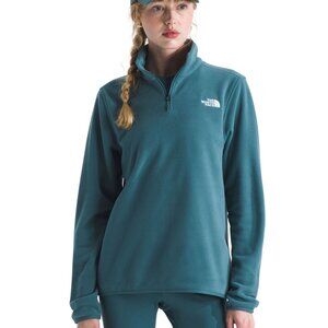 The North Face Women's Glacier 1/4 Zip Long Sleeve Fleece Top, Space, XL